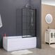 Стеклянная шторка для ванны AVKO Glass RDY24 70х140см Black 3 из 7