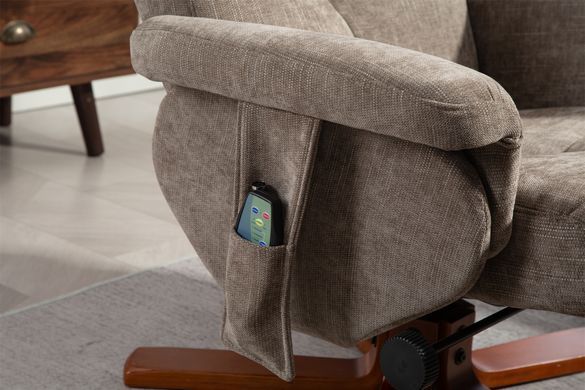 Кресло Avko Style ARMH 020 Cappuccino с массажем, подогревом и подставкой для ног