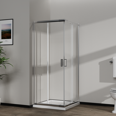 Скляна душова кабіна AVKO Glass  RDR06-1, 190х(80-90)х(80-90) Chrome
