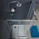 Скляна душова кабіна AVKO Glass  RDR06-1, 190х(80-90)х(80-90) Chrome 9 з 9