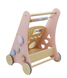 Дитяча дерев`яна навчальна коляска, ходунки AVKO J001-1 pink 2 з 5