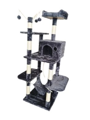 Когтеточка, домики, дряпка для кошек AVKO CatTree 1062 Grey