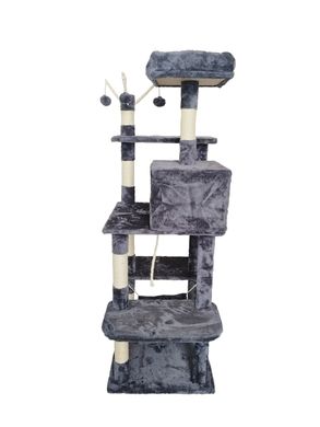 Когтеточка, домики, дряпка для кошек AVKO CatTree 1062 Grey