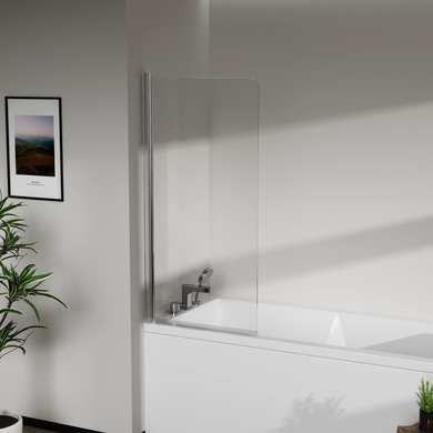 Скляна шторка для ванни AVKO Glass RDY21 70х140см Chrome