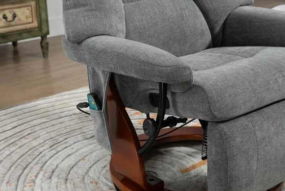 Кресло Avko Style ARMH 004 Grey с массажем и подогревом